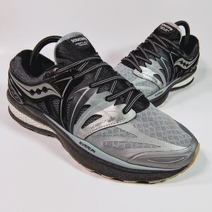 Saucony Hurricane ISO 2 Woman's Black and Gray Running Shoes Reflex Series